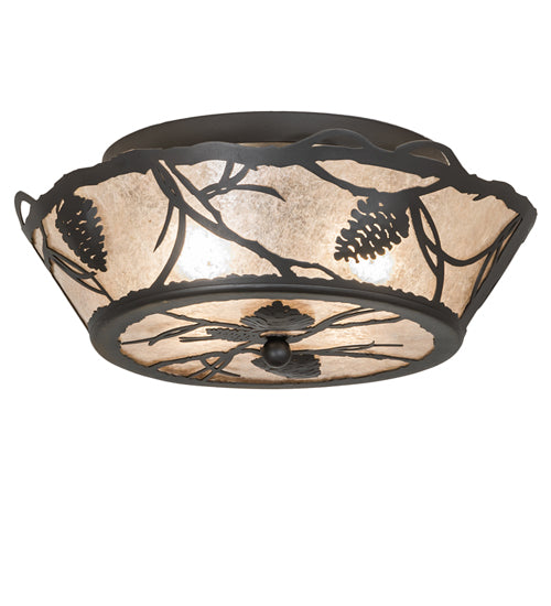 Meyda Tiffany Whispering Pines 252643 Ceiling Light - Wrought Iron