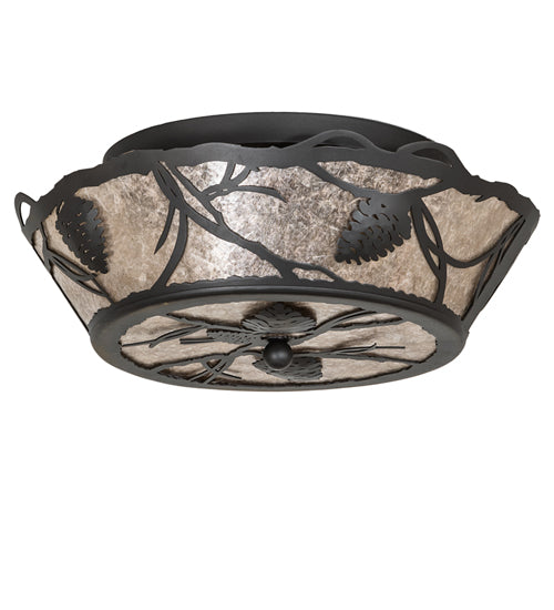 Meyda Tiffany Whispering Pines 252643 Ceiling Light - Wrought Iron
