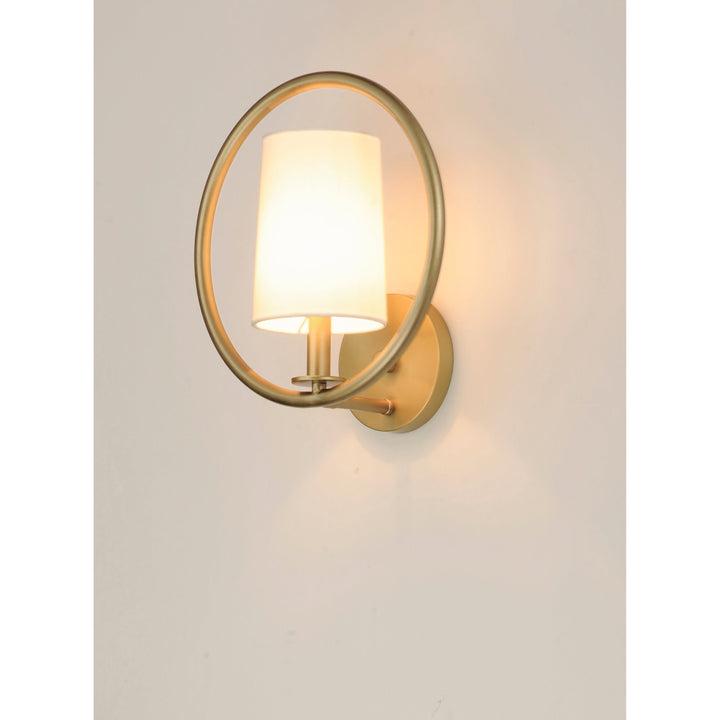 Maxim Meridian 25291OFNAB Wall Sconce Light - Natural Aged Brass