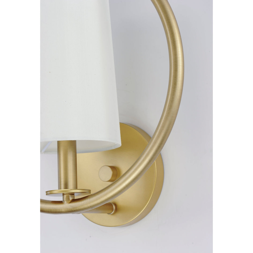 Maxim Meridian 25291OFNAB Wall Sconce Light - Natural Aged Brass