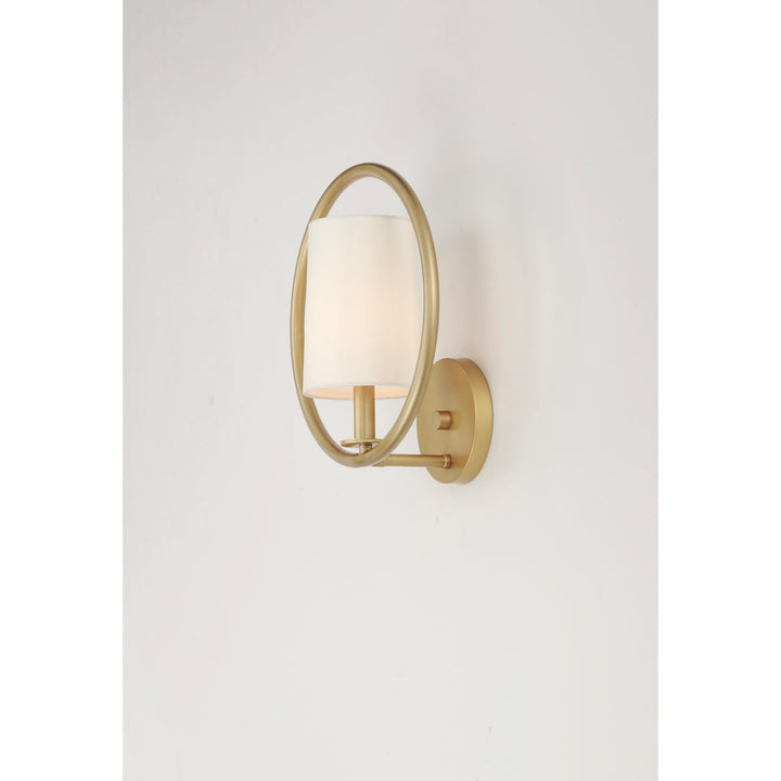 Maxim Meridian 25291OFNAB Wall Sconce Light - Natural Aged Brass