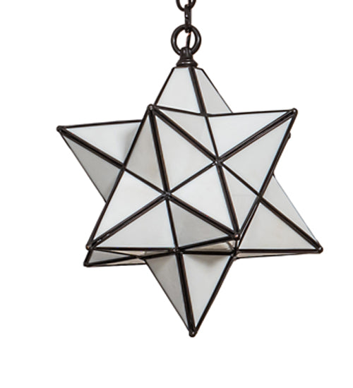 Meyda Tiffany Moravian Star 253018 Pendant Light - Craftsman Brown