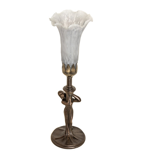 Meyda Tiffany Lighting 253423 Gray One Light Mini Lamp Lamp Bronze / Dark