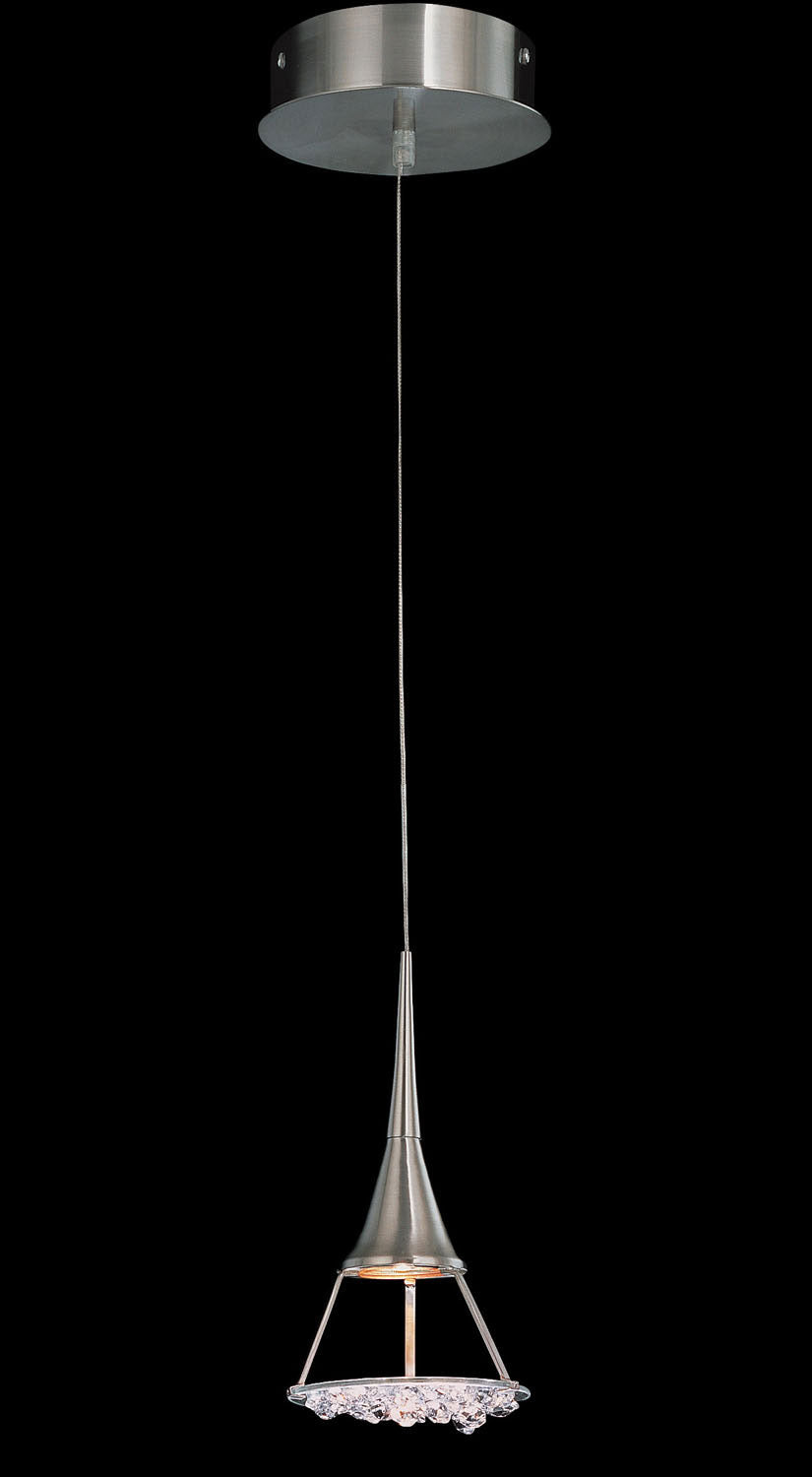 Classic Crystal Lake 16061 SN CP Pendant Light - Satin Nickel