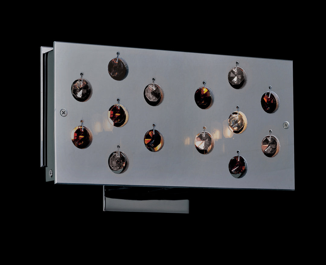 Classic Infinity 16082 BCH AM Wall Sconce Light - Black Chrome