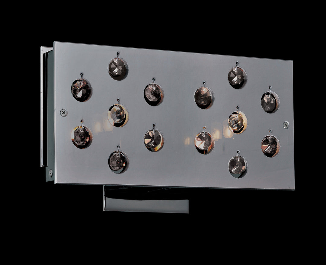Classic Infinity 16082 BCH CP Wall Sconce Light - Black Chrome