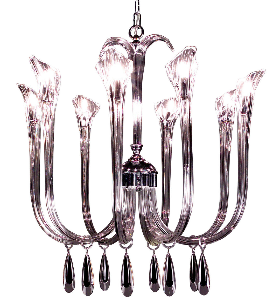 Classic Inspiration 82023 CH BKS Chandelier Light - Chrome