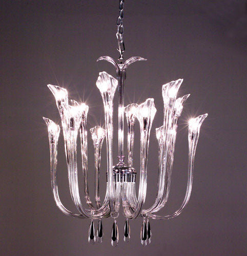 Classic Inspiration 82024 CH BKS Chandelier Light - Chrome