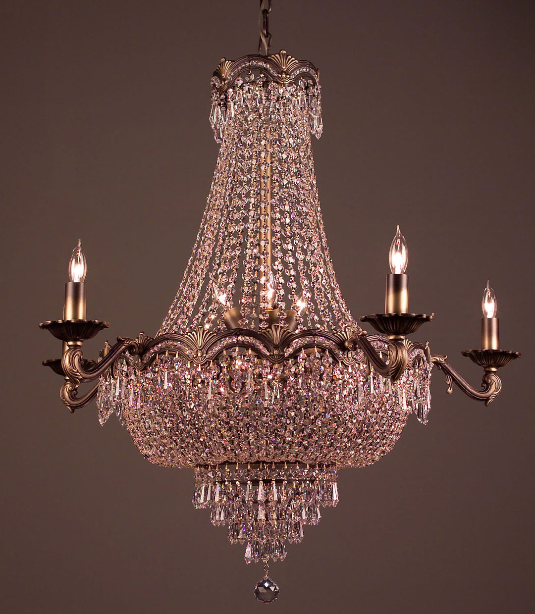 Classic Regency II 1859 RB CP Chandelier Light - Roman Bronze