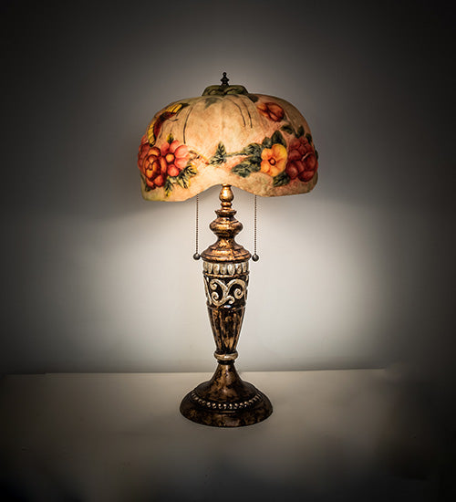 Meyda Tiffany Lighting 253493 Puffy Two Light Table Lamp Lamp Bronze / Dark
