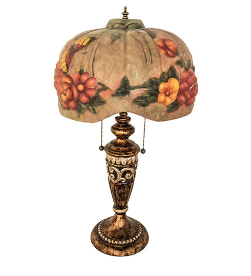 Meyda Tiffany Lighting 253493 Puffy Two Light Table Lamp Lamp Bronze / Dark