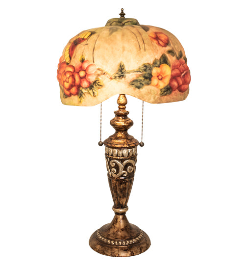 Meyda Tiffany Lighting 253493 Puffy Two Light Table Lamp Lamp Bronze / Dark