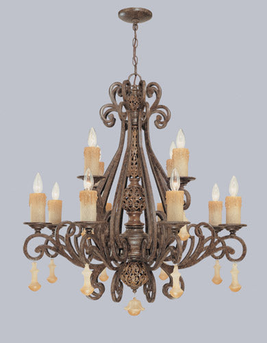 Classic Riviera 71158 TS Chandelier Light - Tortoise Shell