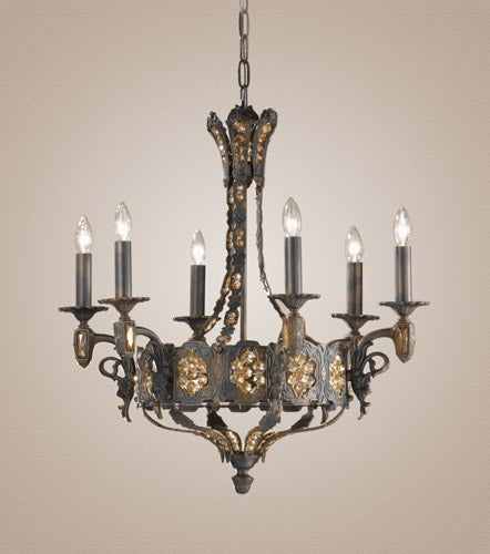Classic Castillio de Bronce 57336 AGB AI Chandelier Light - Aged Bronze