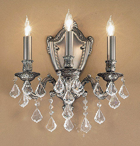 Classic Chateau 57373 AGP CP Wall Sconce Light - Aged Pewter