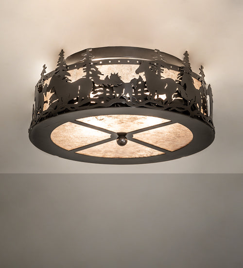 Meyda Tiffany Tall Pines 253522 Ceiling Light - Timeless Bronze