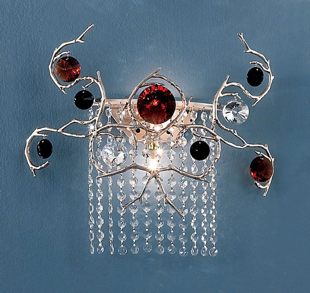Classic Foresta Colorita 10032 SF BAT Wall Sconce Light - Silver Frost