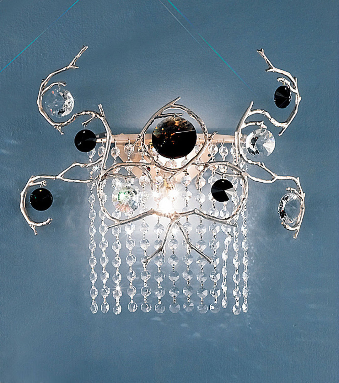 Classic Foresta Colorita 10032 SF BS Wall Sconce Light - Silver Frost