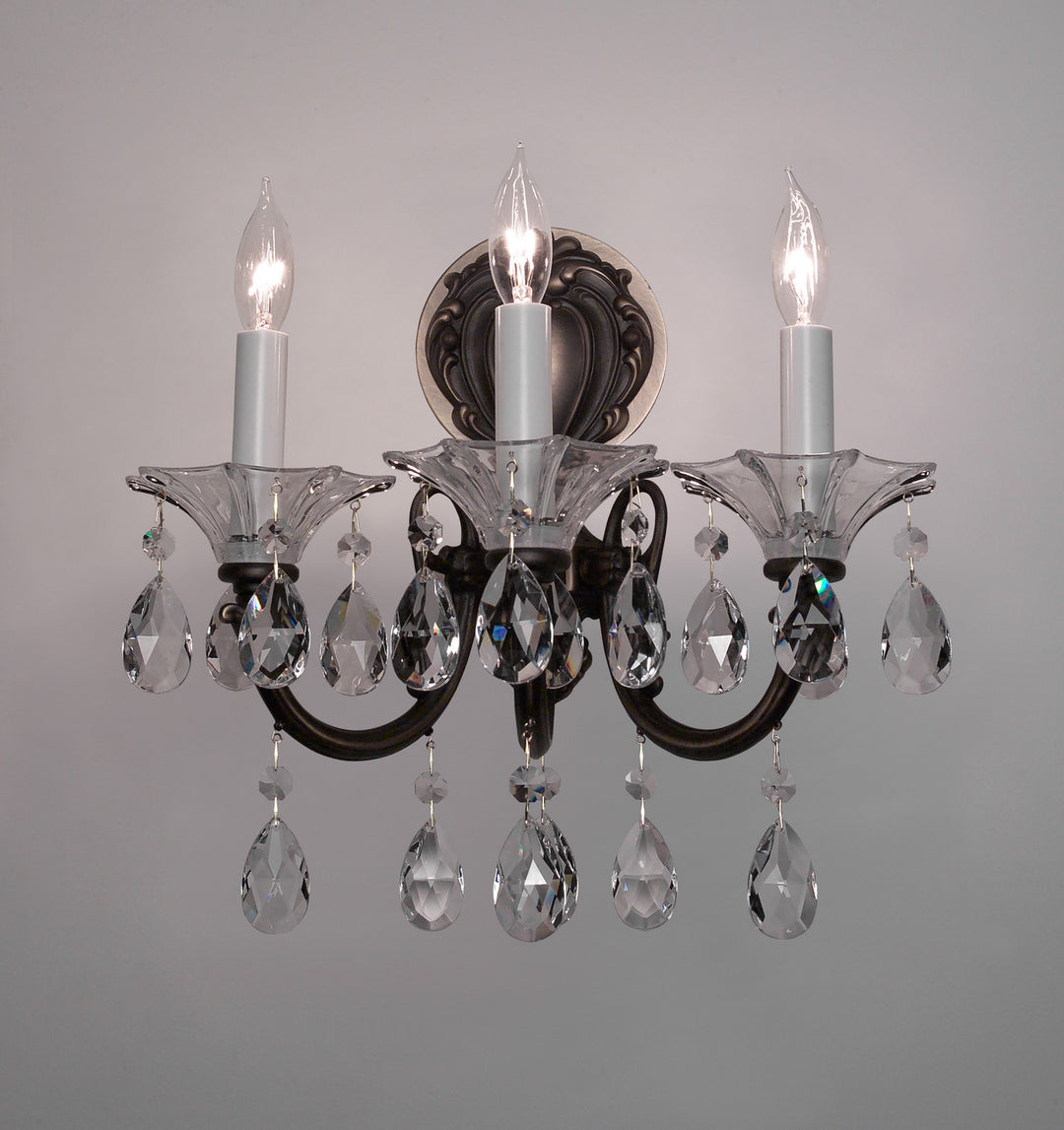 Classic Via Lombardi 57053 RB CP Wall Sconce Light - Roman Bronze