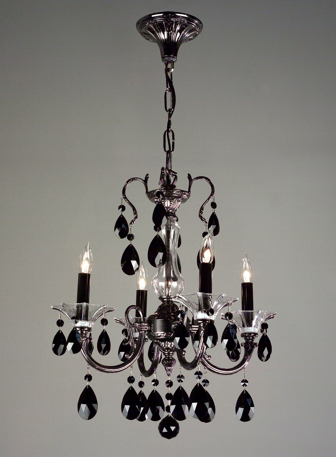 Classic Via Lombardi 57054 EP CBK Chandelier Light - Ebony Pearl