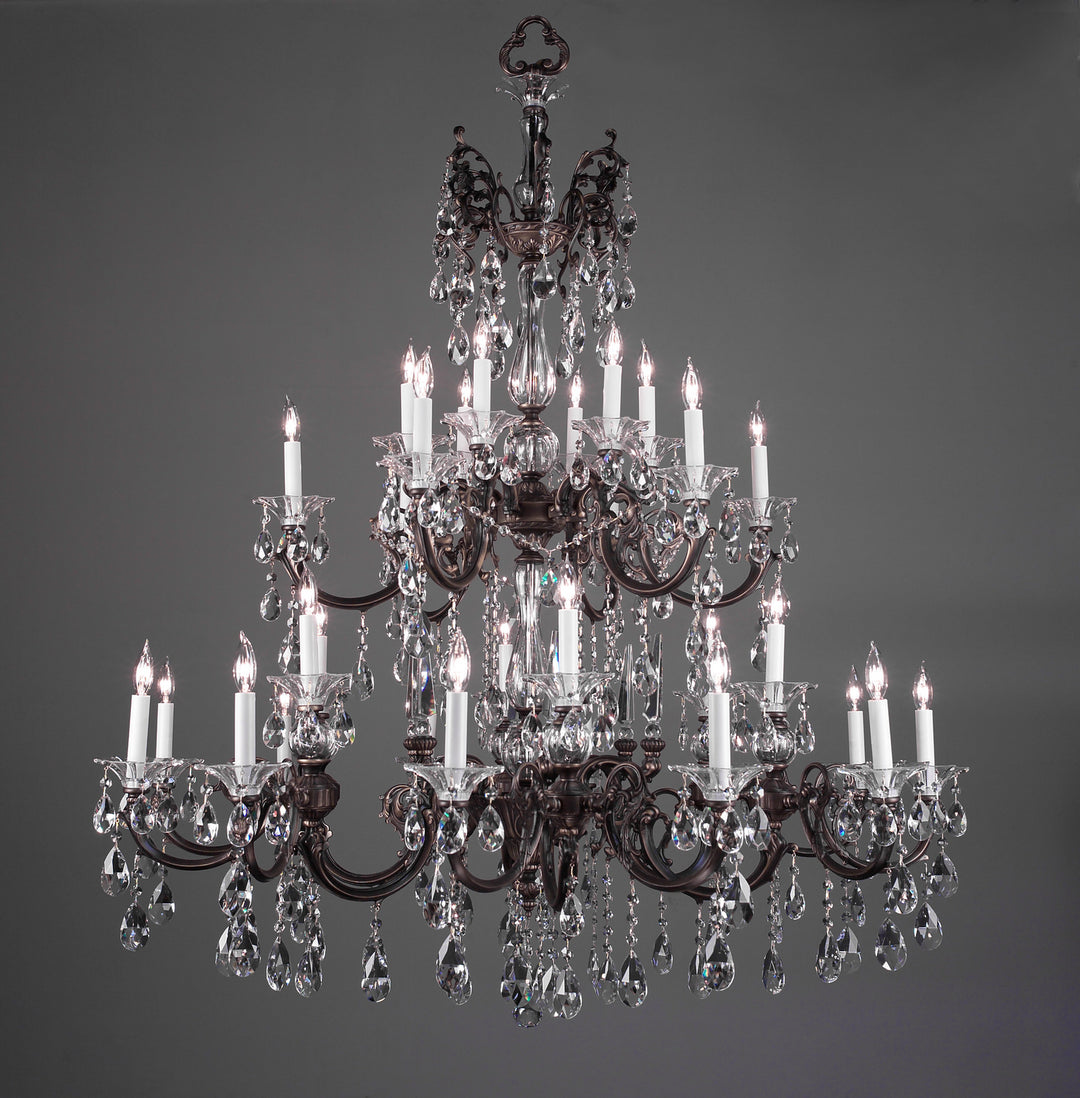 Classic Via Lombardi 57060 RB CP Chandelier Light - Roman Bronze