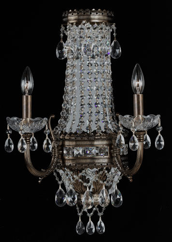 Classic Contessa 68912 EBG CP Wall Sconce Light - English Bronze w/Gold