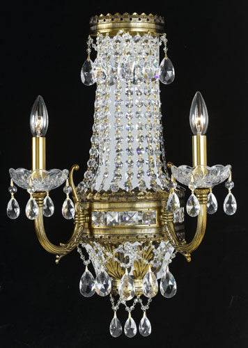 Classic Contessa 68912 RNB CP Wall Sconce Light - Renovation Brass