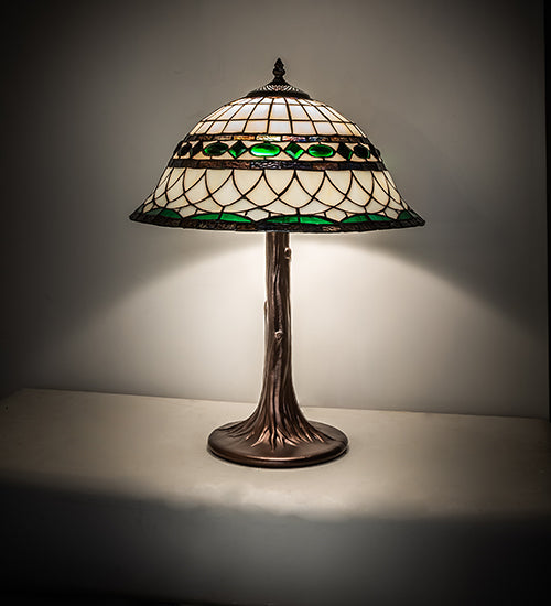 Meyda Tiffany Lighting 253627 Tiffany Roman One Light Table Lamp Lamp Bronze / Dark
