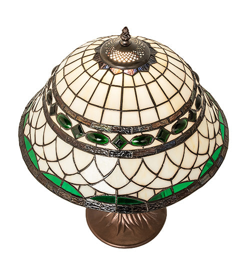 Meyda Tiffany Lighting 253627 Tiffany Roman One Light Table Lamp Lamp Bronze / Dark