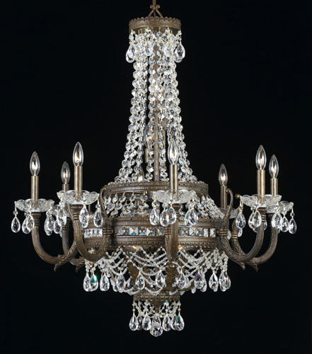 Classic Contessa 68918 EBG CP Chandelier Light - English Bronze w/Gold