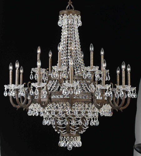 Classic Contessa 68919 EBG CP Chandelier Light - English Bronze w/Gold