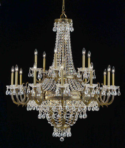 Classic Contessa 68919 RNB CP Chandelier Light - Renovation Brass