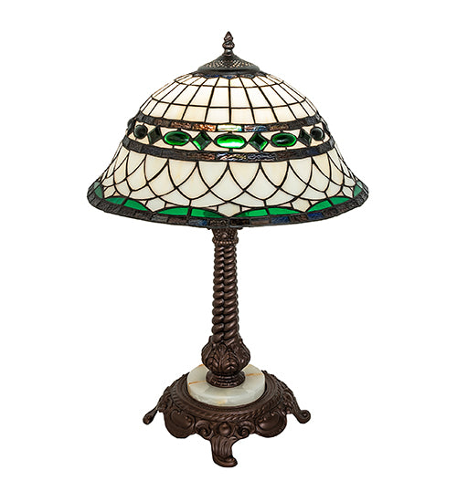 Meyda Tiffany Lighting 253640 Tiffany Roman One Light Table Lamp Lamp Bronze / Dark