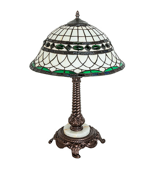 Meyda Tiffany Lighting 253640 Tiffany Roman One Light Table Lamp Lamp Bronze / Dark