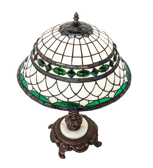 Meyda Tiffany Lighting 253640 Tiffany Roman One Light Table Lamp Lamp Bronze / Dark