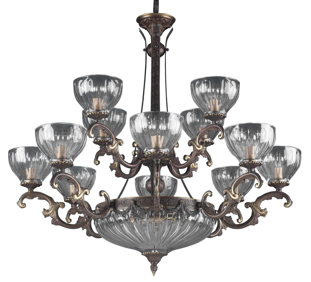 Classic Warsaw 55438 RB Chandelier Light - Roman Bronze