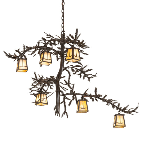 Meyda Tiffany Pine Branch 253650 Chandelier Light - Oil Rubbed Bronze