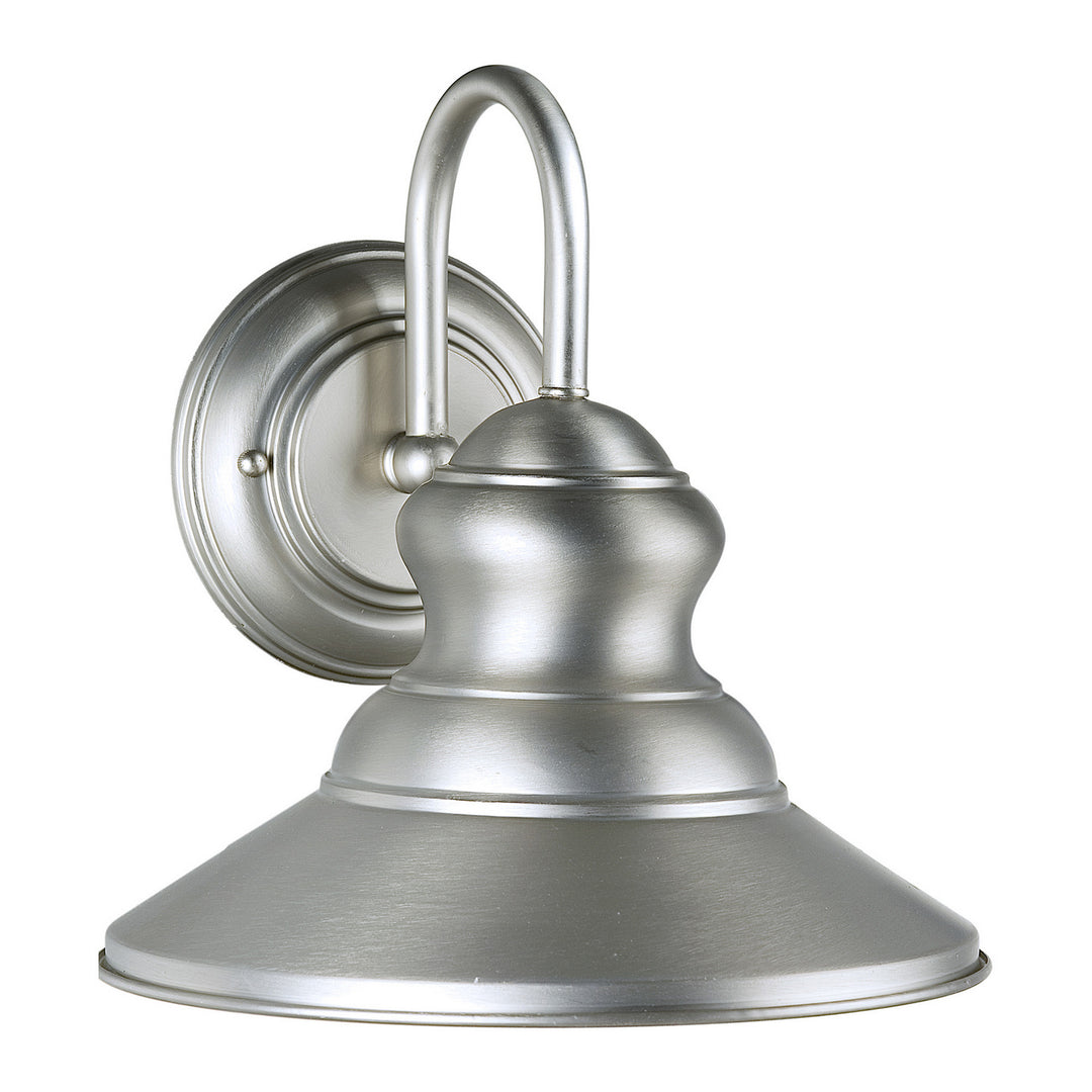 Forte Lighting 1027-01-55DS Family Number 393 One Light Outdoor Lantern Outdoor Pewter, Nickel, Silver