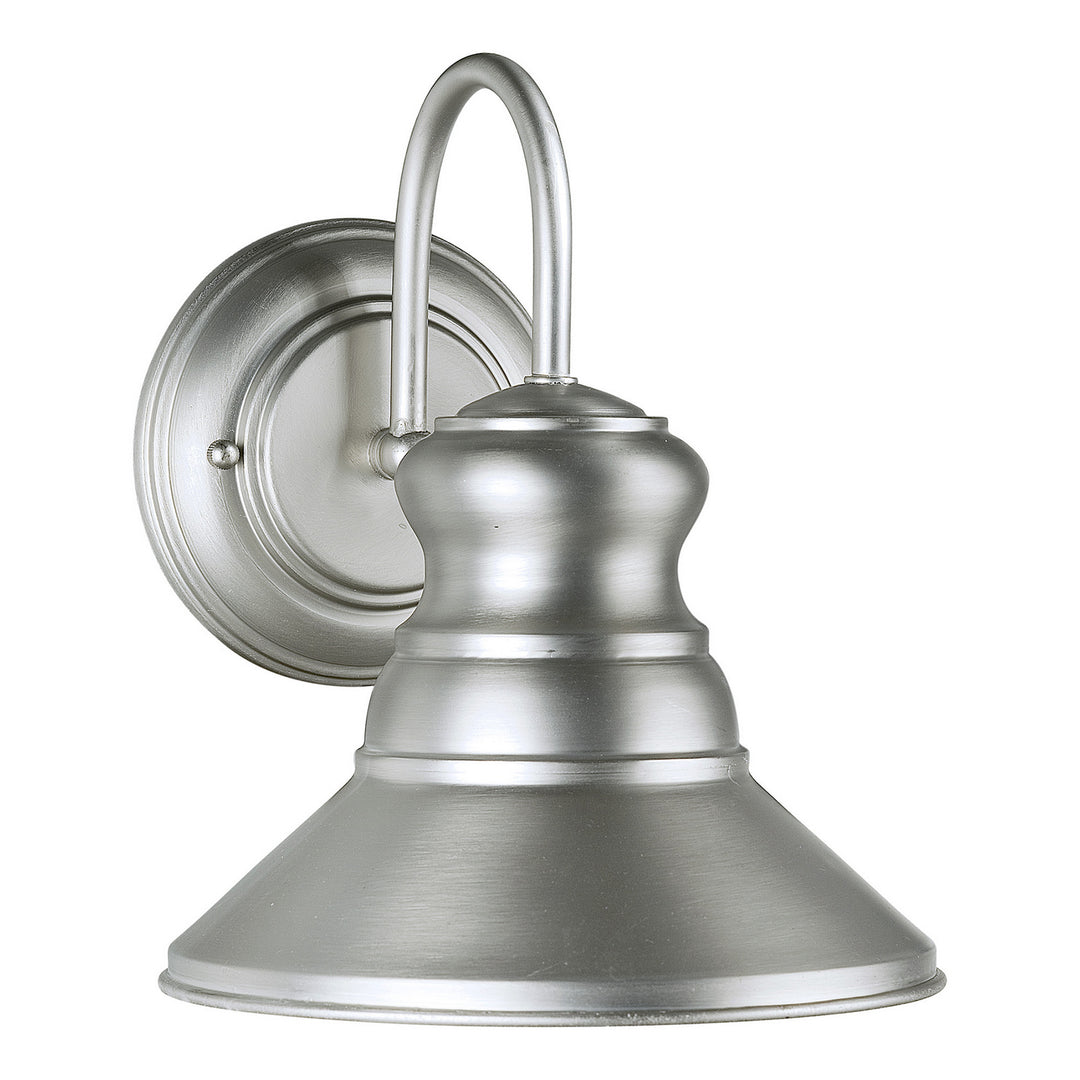 Forte Lighting 1127-01-55DS Family Number 393 One Light Outdoor Lantern Outdoor Pewter, Nickel, Silver