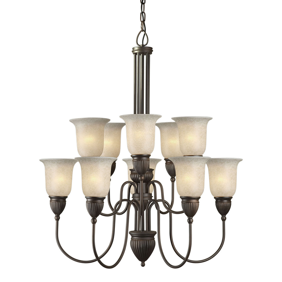 Forte Family Number 451 2352-10-32 Chandelier Light - Antique Bronze