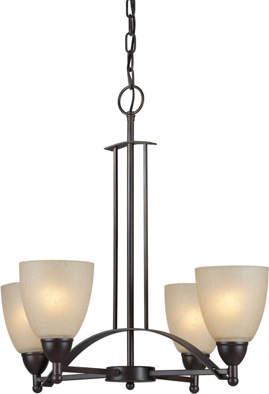 Forte Family Number 262 Antique Bronze 2423-04-32 Chandelier Light - Antique Bronze