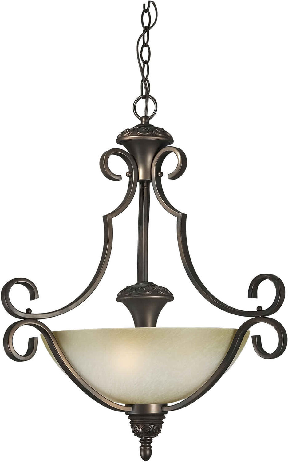 Forte Family Number 442 2465-03-32 Pendant Light - Antique Bronze