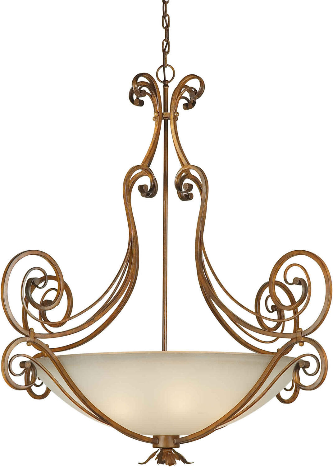 Forte Family Number 203 2477-06-41 Pendant Light - Rustic Sienna