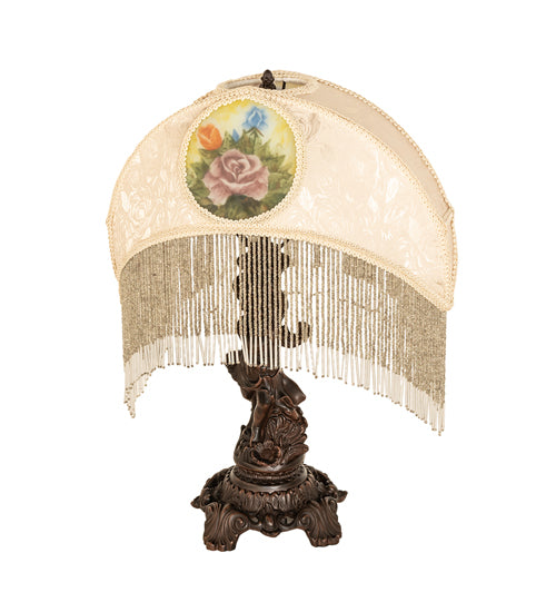 Meyda Tiffany Lighting 254237 Reverse Painted One Light Table Lamp Lamp Bronze / Dark