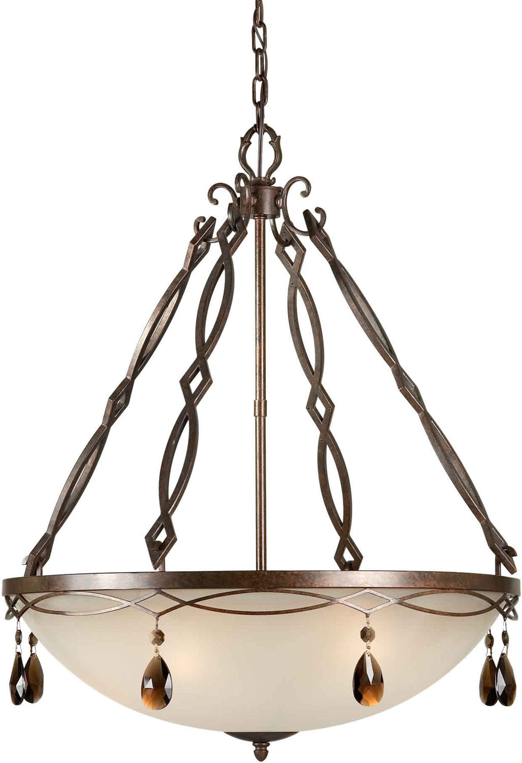 Forte Family Number 465 2496-05-27 Pendant Light - Black Cherry