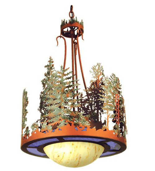 Meyda Tiffany Pine Lake 254471 Pendant Light - Rust