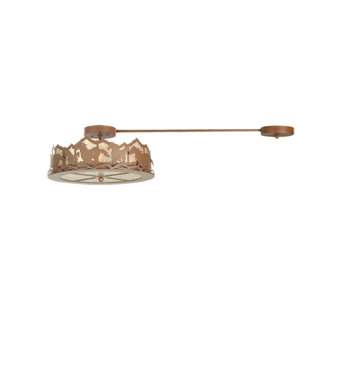Meyda Tiffany Running Horses 254821 Ceiling Light - Rust