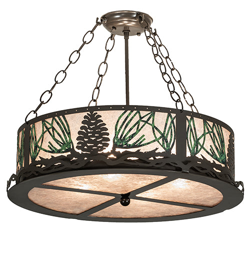 Meyda Tiffany Mountain Pine 254835 Ceiling Light - Timeless Bronze