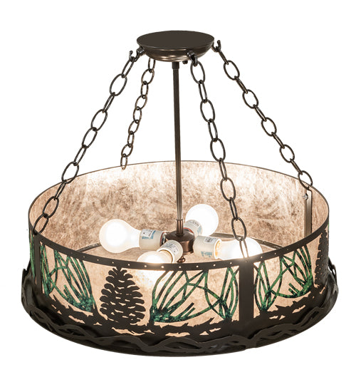 Meyda Tiffany Mountain Pine 254835 Ceiling Light - Timeless Bronze