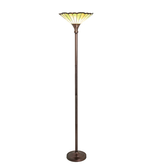 Meyda Tiffany Lighting 255048 Caprice One Light Floor Lamp Lamp Bronze / Dark